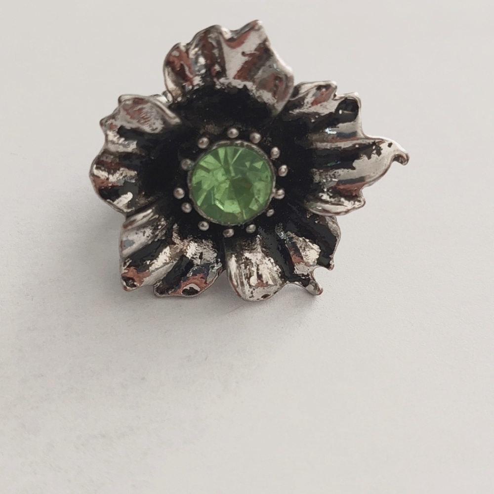 Paparazzi Ring Silver Green